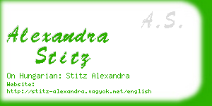 alexandra stitz business card